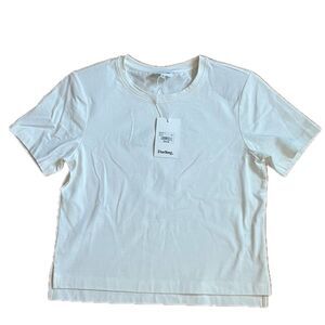 Darling Short Sleeved Crew Neck T-Shirt Ivory Size XS